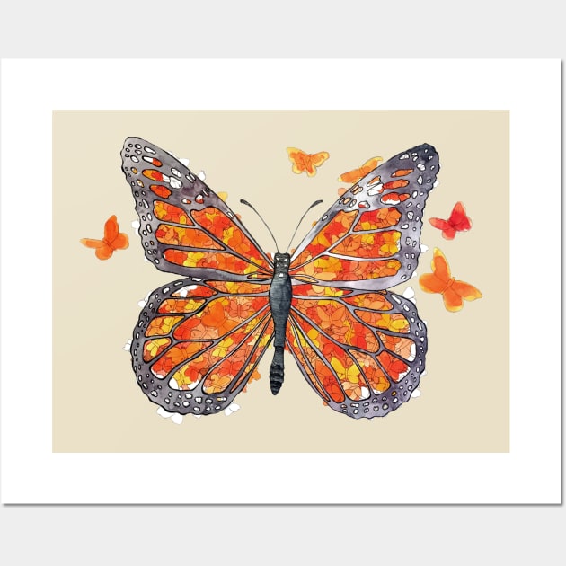 Monarch Butterfly Wall Art by Warbler Creative